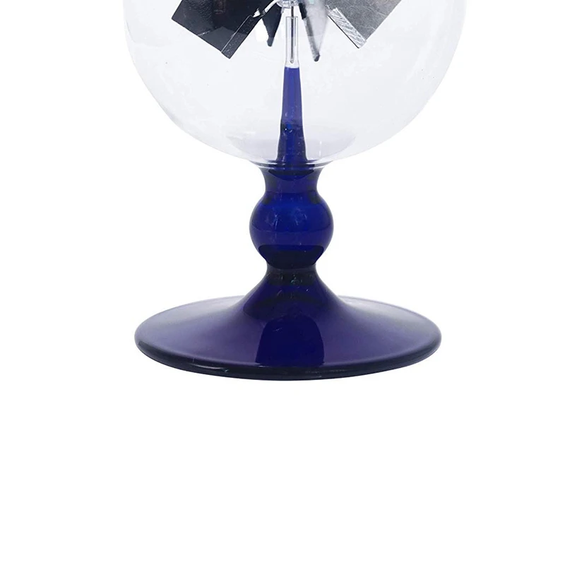 Blue Solar Power Radiometer Sunlight Energy Crookes Spinning Vanes Windmill Gift Home Desk Decoration