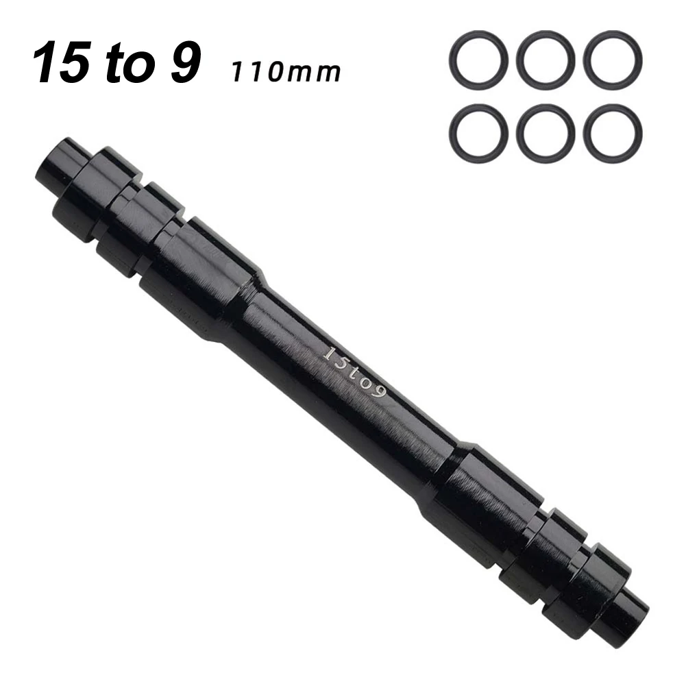 Bicycle Upgrades 15 12mm To 9mm Aluminum Alloy Convertor Aluminum Axle Adapter Bicycle Skewer 15mm 12mm To 9mm