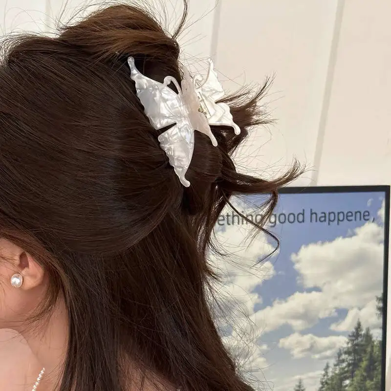 Exquisite Acetat Haar Krallen Elegante Schmetterling Shark Haar Clips Haarspangen Für Frauen Koreanische Design Haar Zubehör Kopfbedeckung Geschenk – Detail 15
