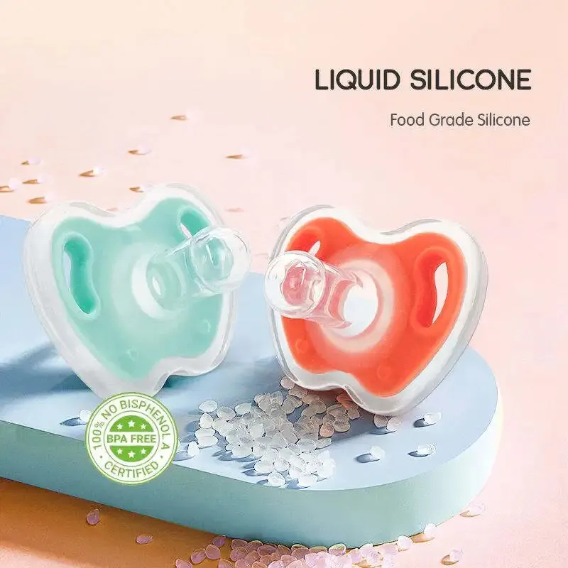 Baby Pacifier For Soothing Nighttime Sleep Breathable Design Apple Shape Baby Silicone Accessories 1 Pcs silicone pacifier
