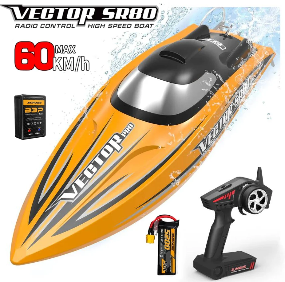 

Бесщеточная радиоуправляемая лодка VOLANTEXRC Vector SR80 Pro, 50 миль/ч, высокоскоростная Водонепроницаемая автоматическая катушка RTR для взрослых и детей 798-4P