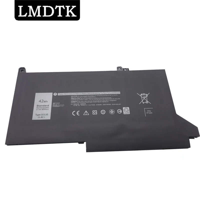 

LMDTK Genuine New DJ1J0 11.4V 42WH PGFX4 ONFOH Laptop Battery For Dell Latitude 12 7000 7280 7380 7480 Tablet PC