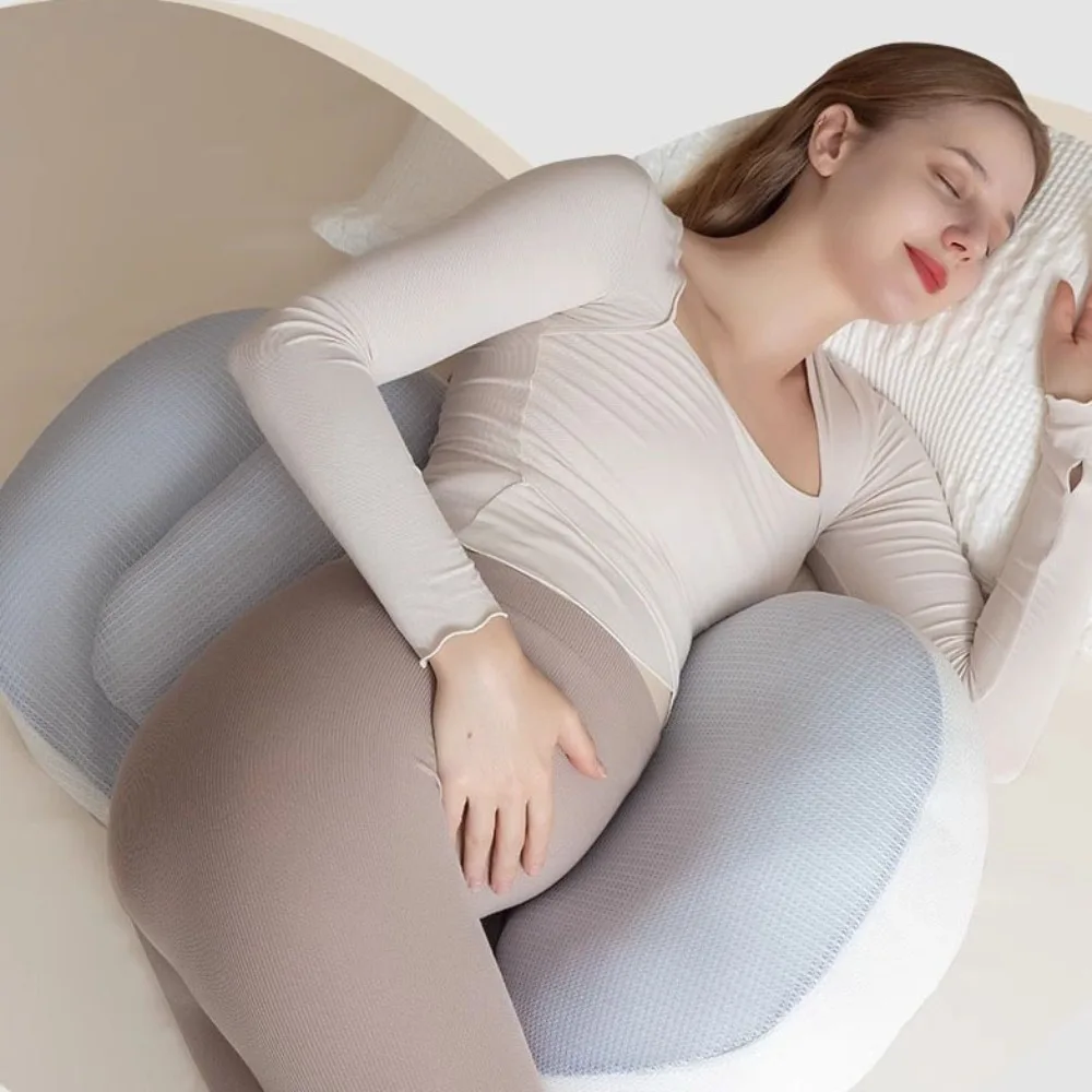 High Quality Soft Maternity Pillow Breathable Adjustable Pregnant Women Pillow Multi-Functional Waist Pad