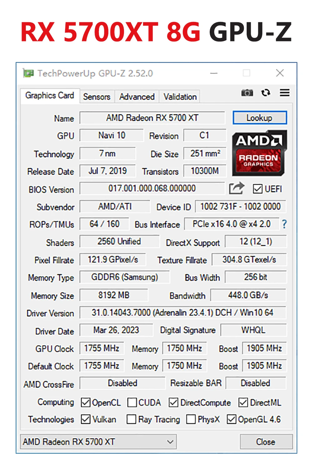 Mllse RX5700XT ゲーミンググラフィックボード Amazon | Mllse Radeon RX 5700 XTグラフィックスカード、8GB