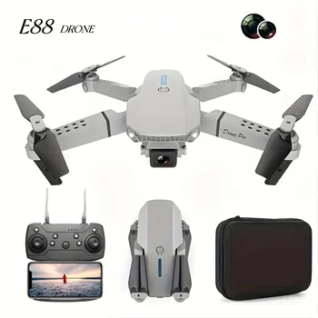 Equipped with Dual CamerasE88Uav，Mobile Application Control，Indoor Flying Toys，Halloween/Christmas/New Year Gift 1
