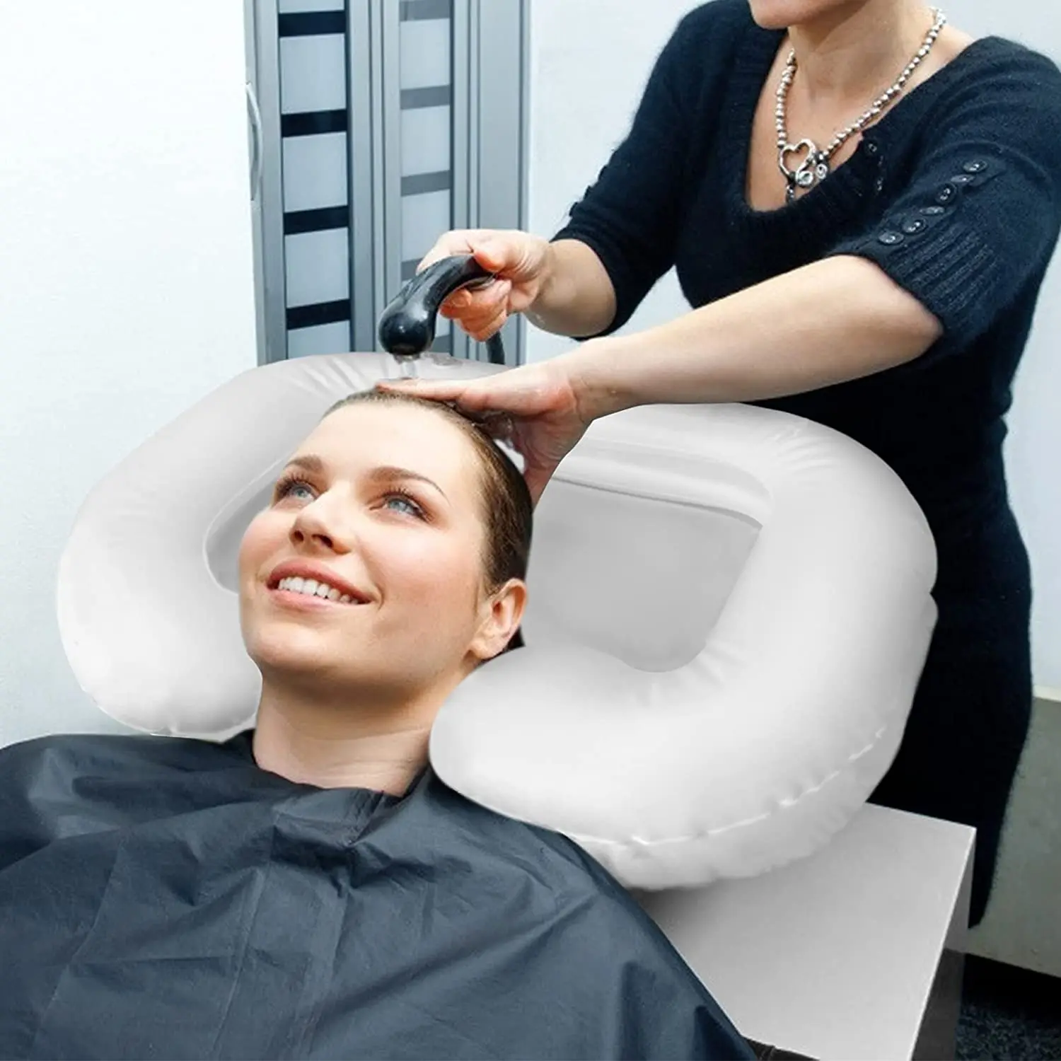 PVC Inflatable Shampoo Basin Elderly People Home Shampoo Basin Bedridden Disabled Injured Hair Wash Tubat Home Sink inflatable shampoo basin