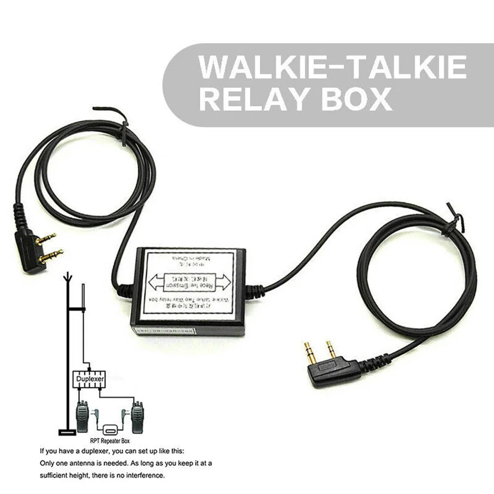 

Relay Walkie Talkie Repeater Two-Way 1* 190cm 1pc 1pcs 1x Black Box For UV-5R Retevis H777 Radio RPT-2K Durable