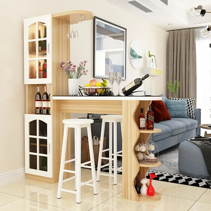 Living Room Wine Cabinet Mobile Houses Modern European Style Corner Kitchen White Wine Rack Moveable Vitrina Home Furniture