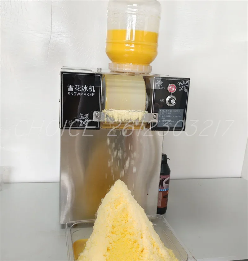 Automatic 60kg/day Mini Snow Ice Maker Shaver Machine Snowflake Ice Machine Korea Bingsu Maing Snowflake Shaving Maker
