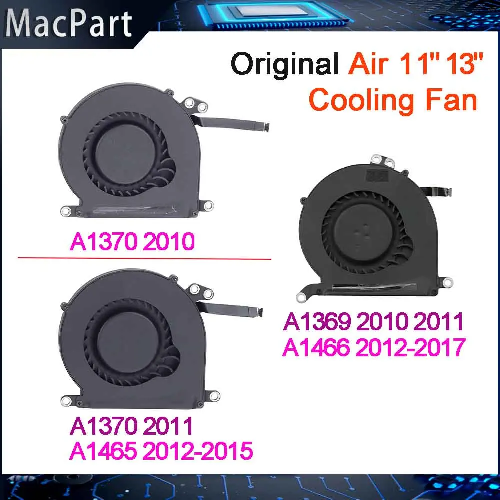 Ventilateur MacBook Air 11" (A1370, A1465) – Modèles 2011 à 2015 – Original Apple