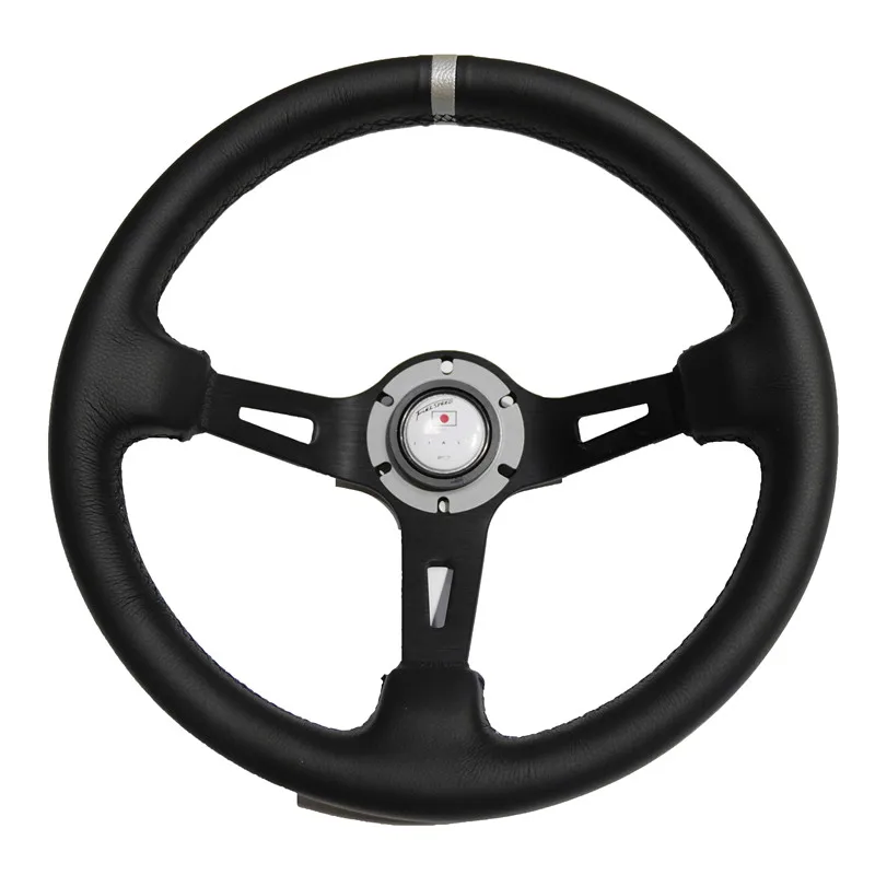 

13 Inch 340mm Racing Deep Recessed Steering Wheel GM Suede / Leather Simulated RacingGame Steering Wheel