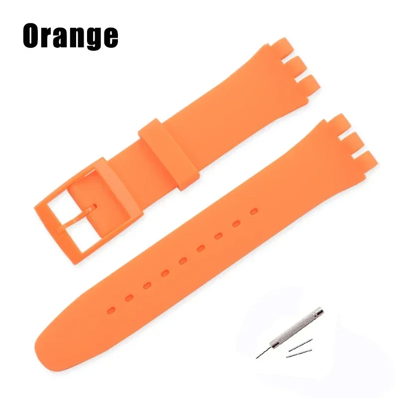 Universal Waterproof Sport Silicone Watch Strap - Soft Rubber Replacement Wristband
