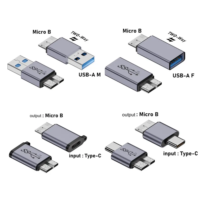 Adaptateur USB C vers Micro B USB 3 0 Type C femelle vers Micro B m jpg