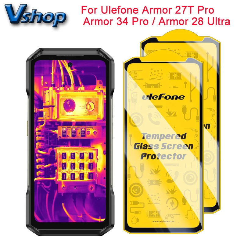 2pcs Pack Ulefone 9H HD Anti Fingerprint Tempered Glass Screen Protector For Ulefone Armor 27T Pro For Ulefone Armor other Mode