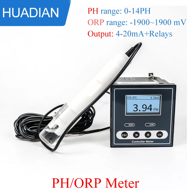 디지털 폐수 처리 PH 센서, 산업용 PH 검출기, 공장 계량기, 가스 제조