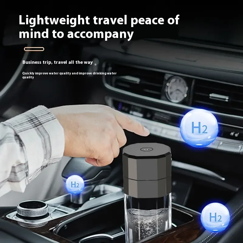 High concentration hydrogen water bottle, using SPE electrolysis technology, dupont proton membrane material 6000ppb