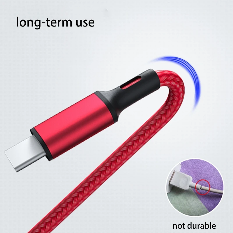멀티 USB 고속 충전 케이블, 듀얼 타입 마이크로 USB 범용 포트 어댑터가 포함된 1개의 2A 충전기 코드 커넥터에 3개