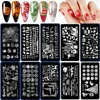 Halloween Nail Stamping Plates Pumpkin Skull Bat Spider Design Stamp Templates Snowflake Festival Pattern Nail Art Stencil Plate 3