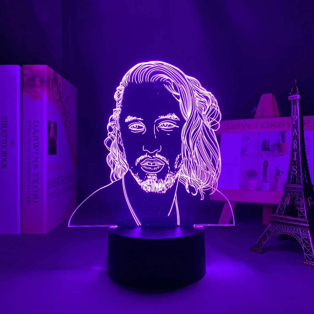 3d Lamp Celebrity Lomepal for Fans Bedroom Decoration Lighting Birthday Gift Battery Powered Color Changing Led Night Light potato night light