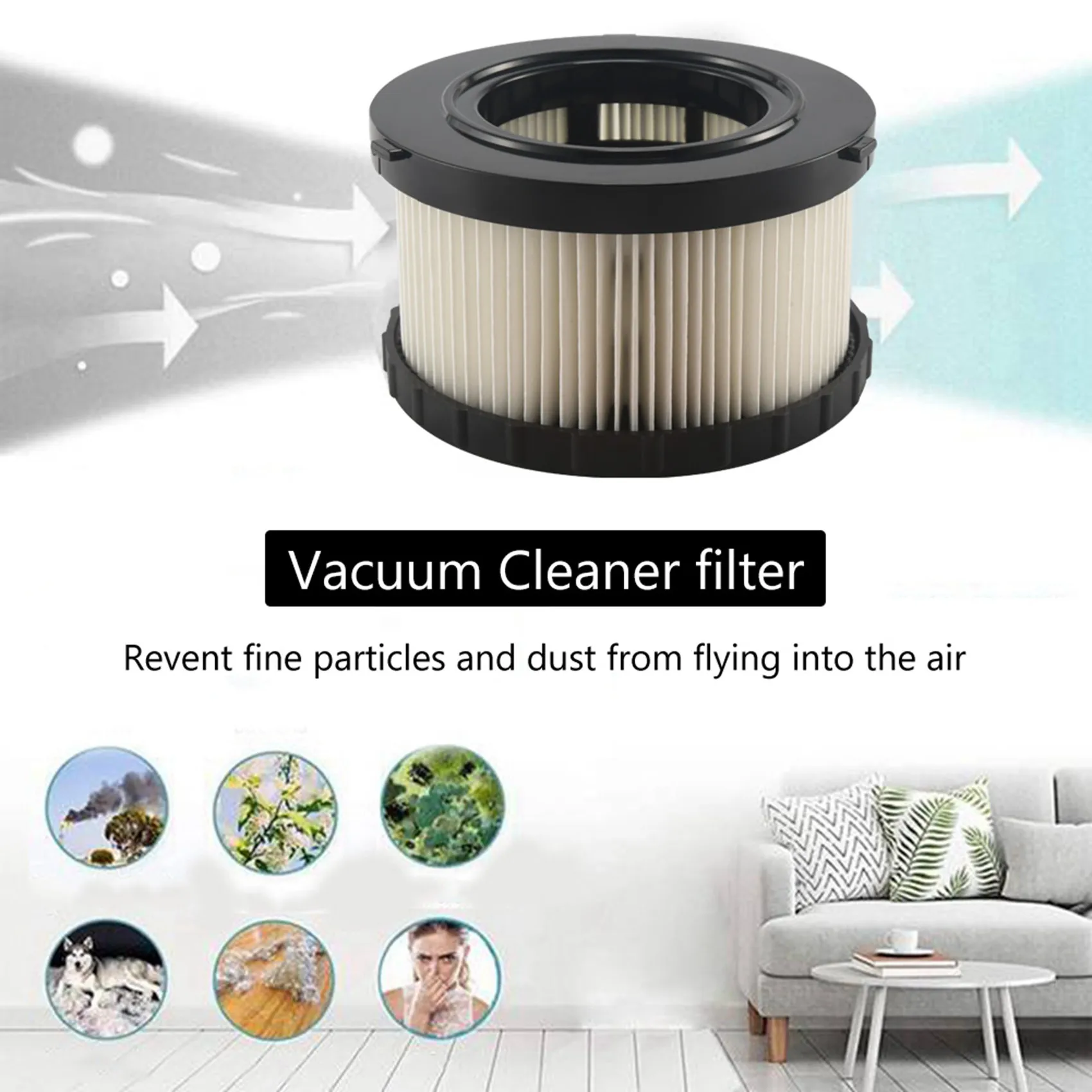 

Сменный фильтр Hepa для пылесоса Dewalt Dc5151H Dc515 Dcv517