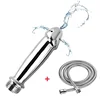 Metal Stainless Steel Enema Shower Bidet Shower Enema Syringe Toilet  Anal Shower Head Beads Bidet Cleaning Kit 5