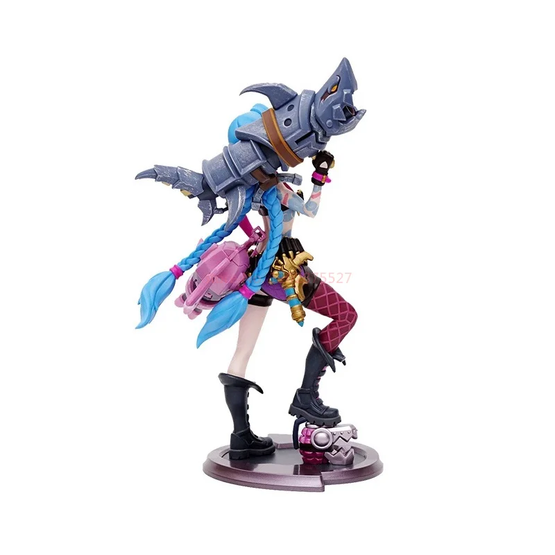Original League Of Legends Crazy Girl Jinx Sculptural Model Game