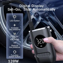 

Portable Mini Wireless Inflator Pump Smart Digital Air Compressor Tire Pressure Detection Rechargeable for Car Bike Motorcycle