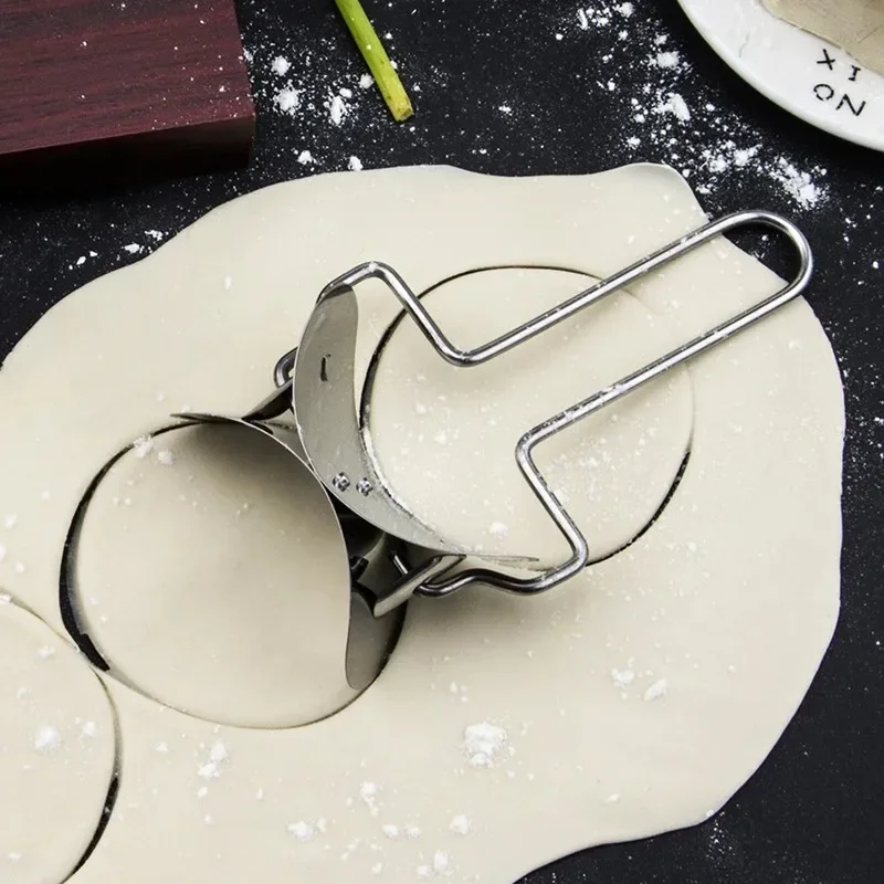 1PC 304 Stainless Steel Dumpling Noodles Reunion Roller Kitchen Pastry Embosser DIY Italian Dumplings Pasta Baking Accessories