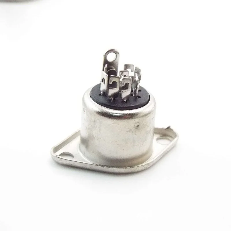 Solder Connector DIN 3 4 5 6 7 8 Pin DIN Male Female Plug with Plastic Handle + Female Socket Hulled Panel Mount Chassis P1