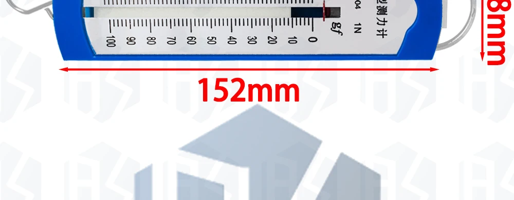1N 2,5N 5N 10N Newtonmeter / Kraftmessgerät Federkraftdynamometer für physikalische Experimente – Detail 5