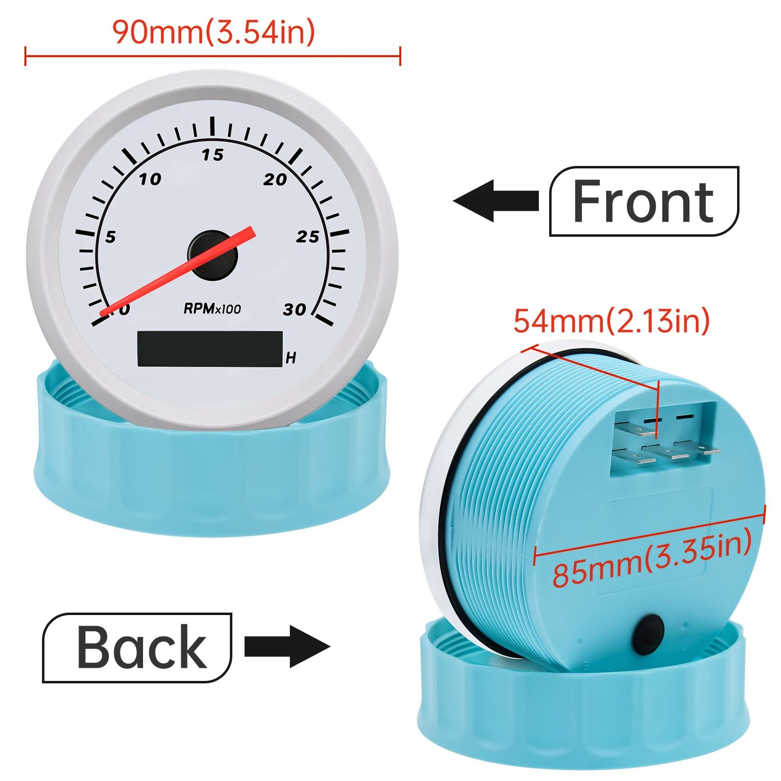 AD 85MM ָ   Ÿڹ, LCD ƿ , 3K/4K/6K/7K/8K RPM  , ؾ Ʈ ڵ Ʈ, 12V/24V
