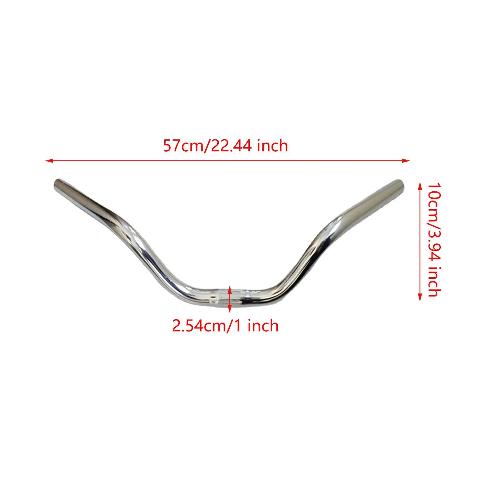 Bike Handlebar Sturdy Handle Bar Fits 25.4mm Stem Aluminum Alloy Bicycle Handlebar Replacement for Road Bikes Cycling Part