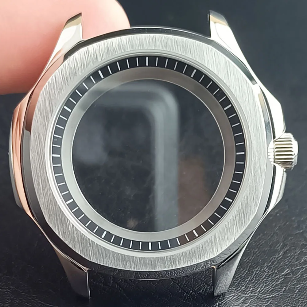 Stainless Steel Sapphire Glass Waterproof Watch Case with Inner Ring 39.5MM