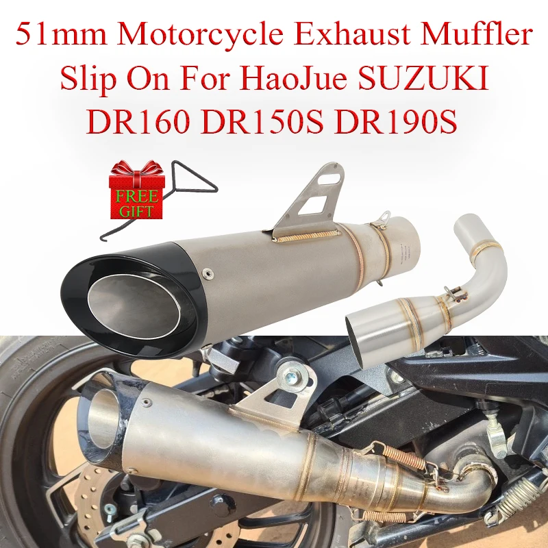 Pièces de moto système de tuyau d'échappement silencieux silencieux moteur  silencieux d'échappement pour Haojue Suzuki Gn125-5 - Chine Silencieux,  silencieux d'échappement