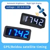 Vehicle mounted GPS Beidou satellite synchronous clock electronic clock module car LED digital tube digital  night light usb 5v 1