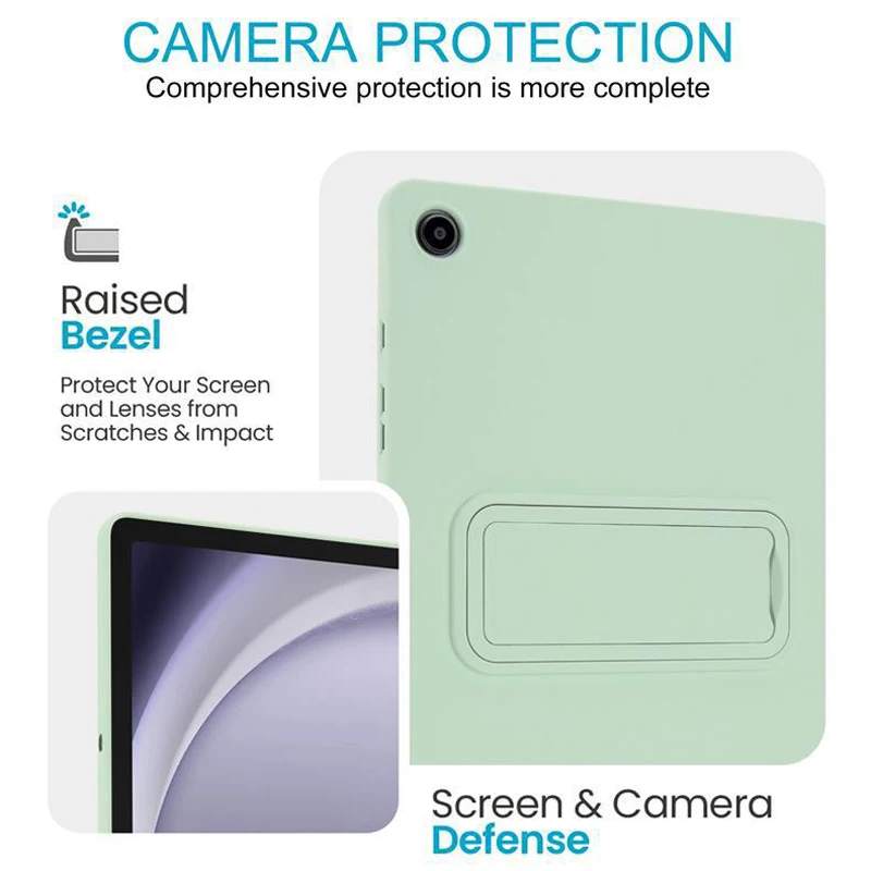 Soft Silicone Kickstand Tablet Case with Stand Holder