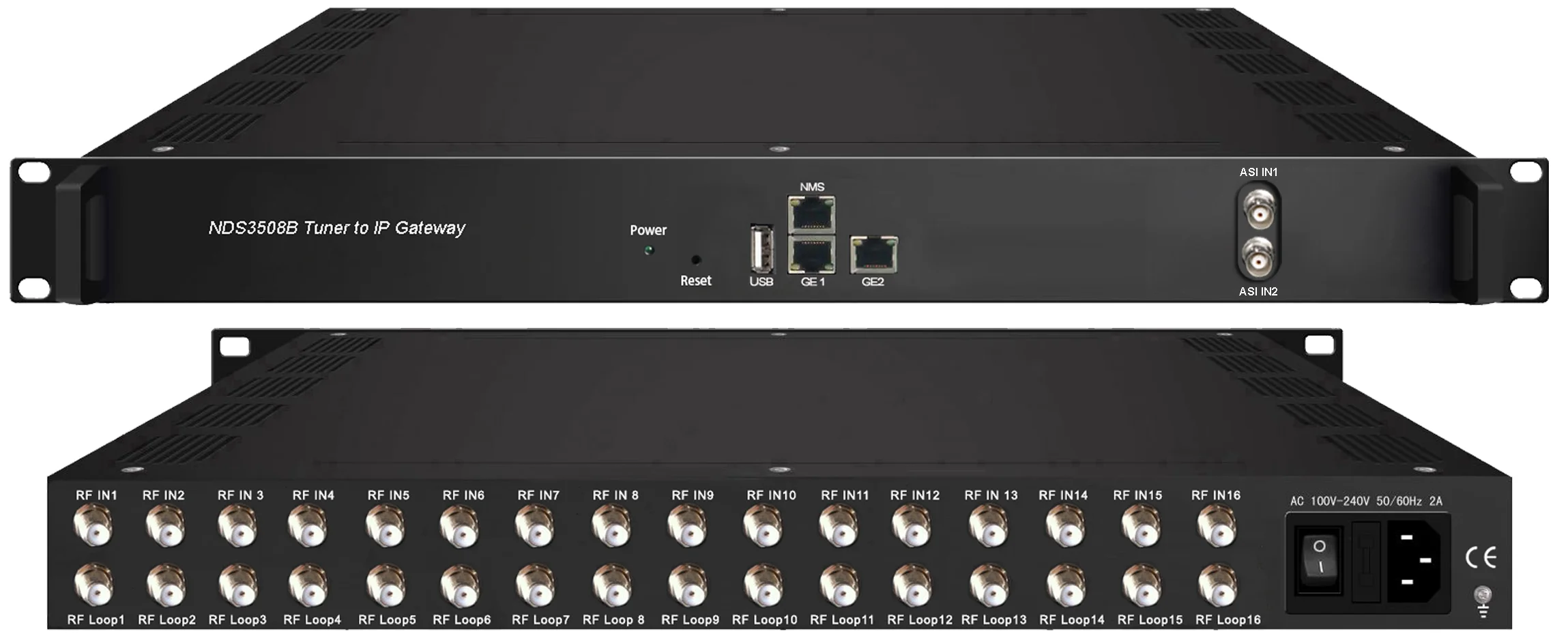 2026야타이 3508B- 16 튜너 튜너 IP 게이트웨이 2 ASI DVB S2 DVBC ISDBT ATSC 게이트웨이