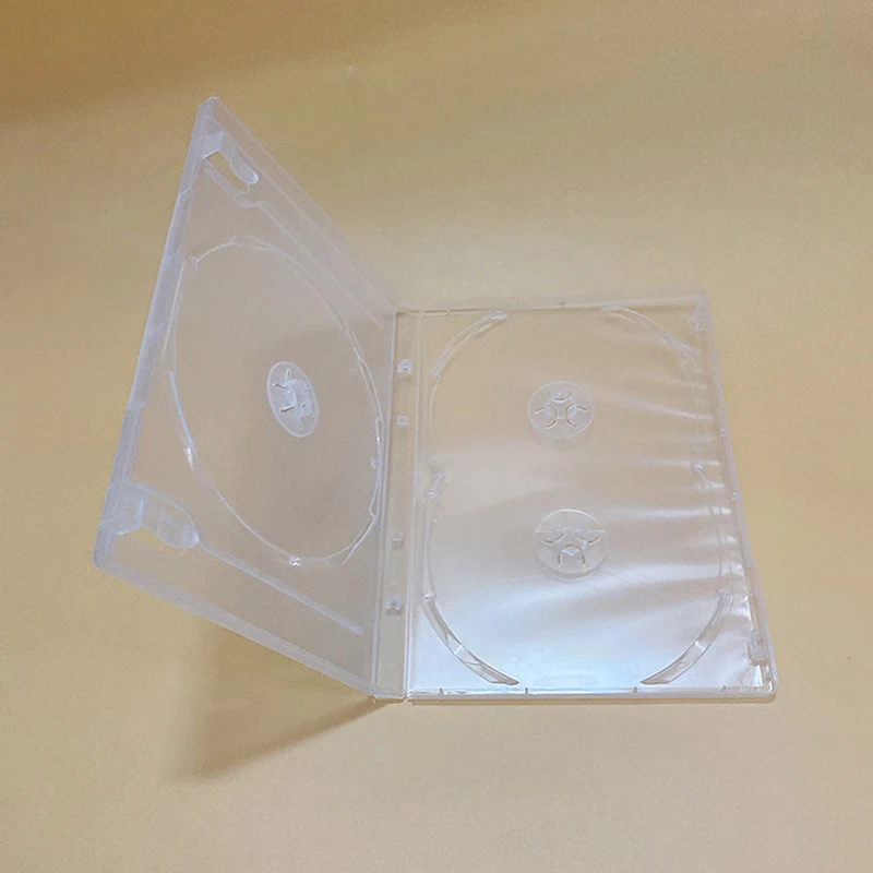 [H]정사각형 투명 바닥 CD 박스 빈 CD 케이스 PP 플라스틱 밀키 투명 CD 케이스 CD 케이스 용량 3디스크