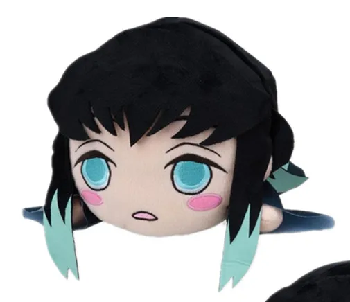 Anime Demon Slayer Short Plush Doll Pillow, Kimetsu no Yaiba, Tokitou  Muichirou, brinquedos fofos, almofada macia