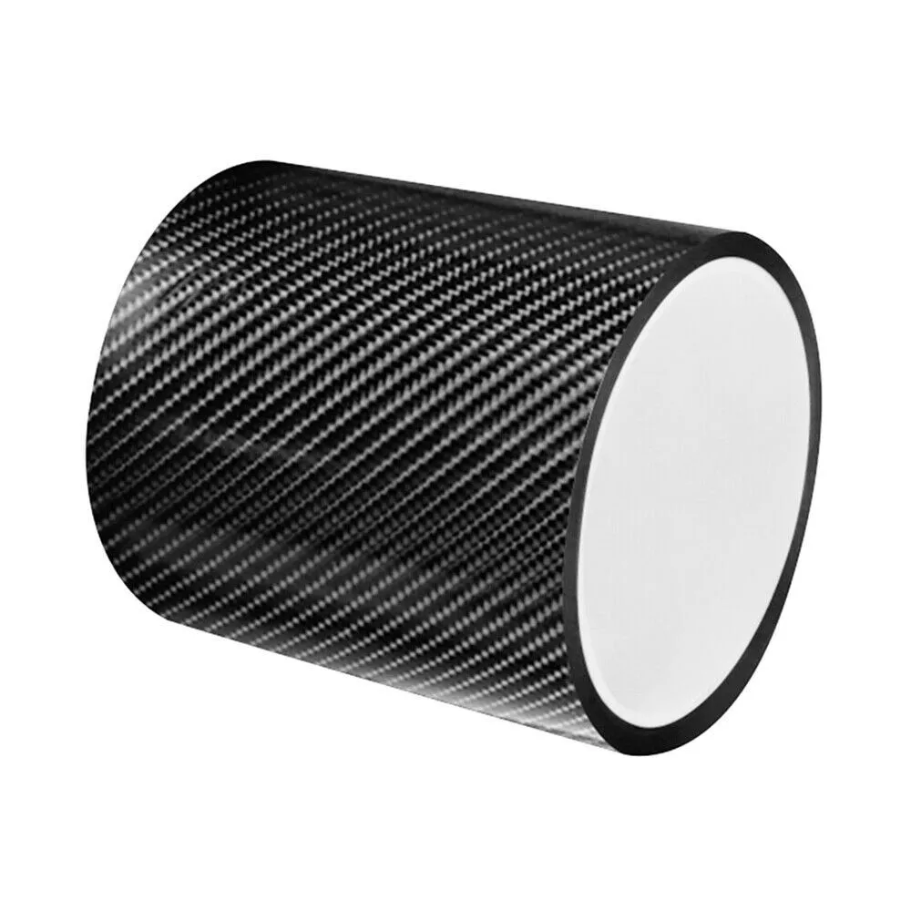 

10cm*300cm Carbon Fiber Car Stickers DIY Paste Protector Strip Auto Door Sill Scuff Anti Scratch Tape Waterproof Protection Film