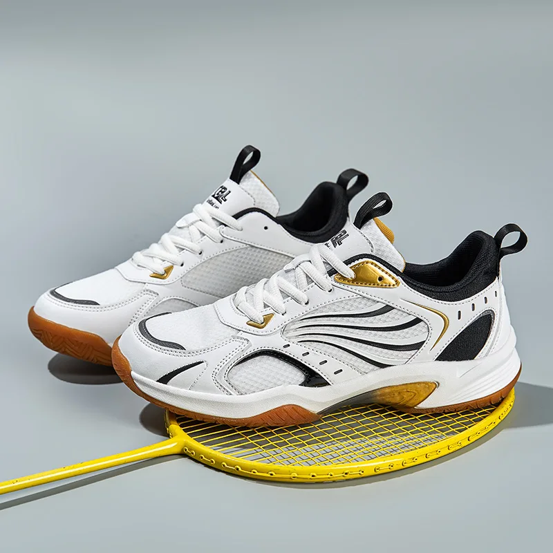 CRLAYDK 남성용 와이드 피클볼 신발, 올 코트 테니스, 아치 지지대, 운동, 실내, 야외 배드민턴 훈련 스니커즈 