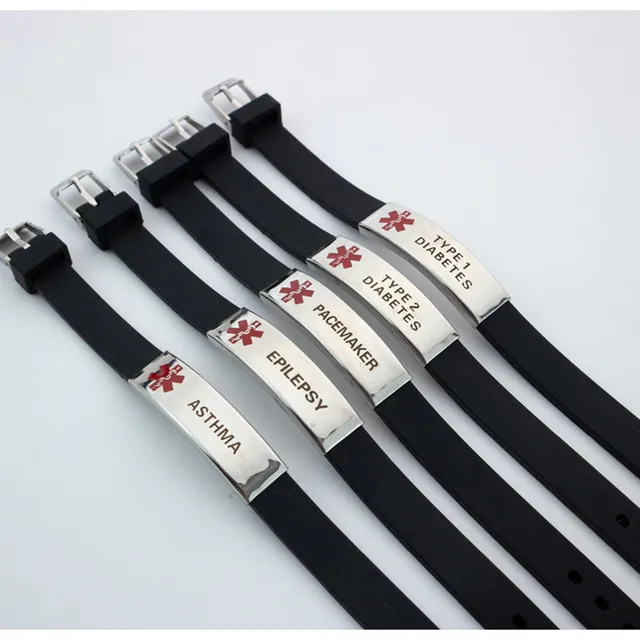 Stainless Steel Pacemaker Identity Bracelets Med Alert Bracelet For