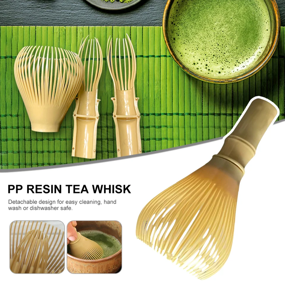 2-Pack Resin Matcha Whisk Set - Traditional Chasen Tea Whisk For Matcha Green Tea | Reusable Matcha Stirrer Tool