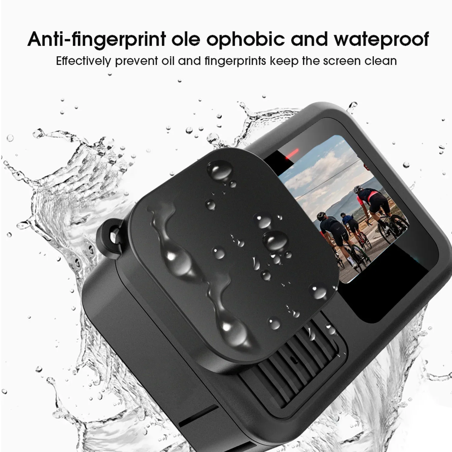 For GoPro Hero 13 12 11 10 9 Screen Protector Tempered Glass Film Silicone Lens Cover Cap For GoPro Hero 13 12 Accessories