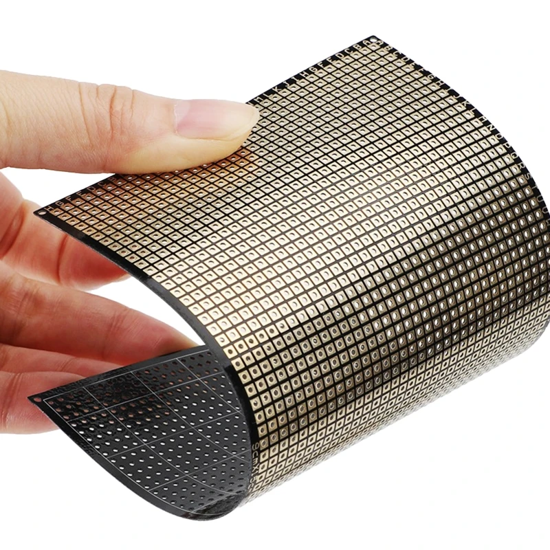 XD99 Flexible Double Side PCB FR4 6x8cm 0.4mm Universal Board with Holes Board 2.54 Pitch PrototypesMatrixs Print Paper Board 3