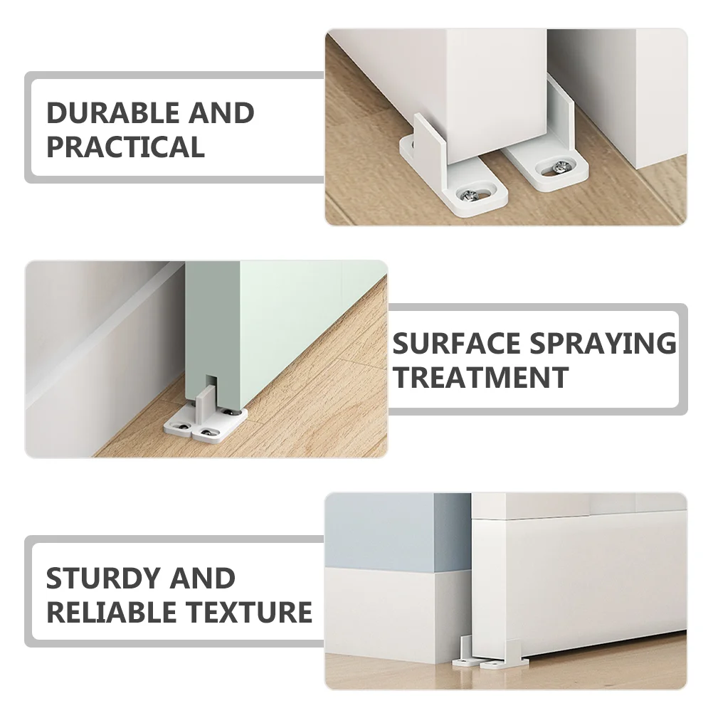 Barn Door Guide Slide Doors Floor Guides Track Sliding Closet Barndoor Bottom 4 Sets