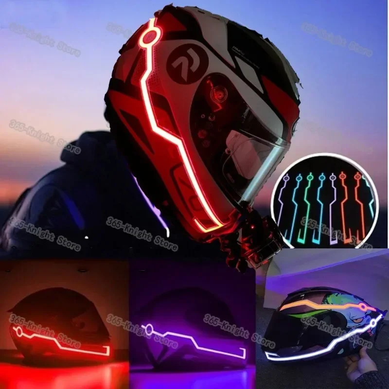 Waterproof Motorcycle Helmet LED Light Strip for Night Riding