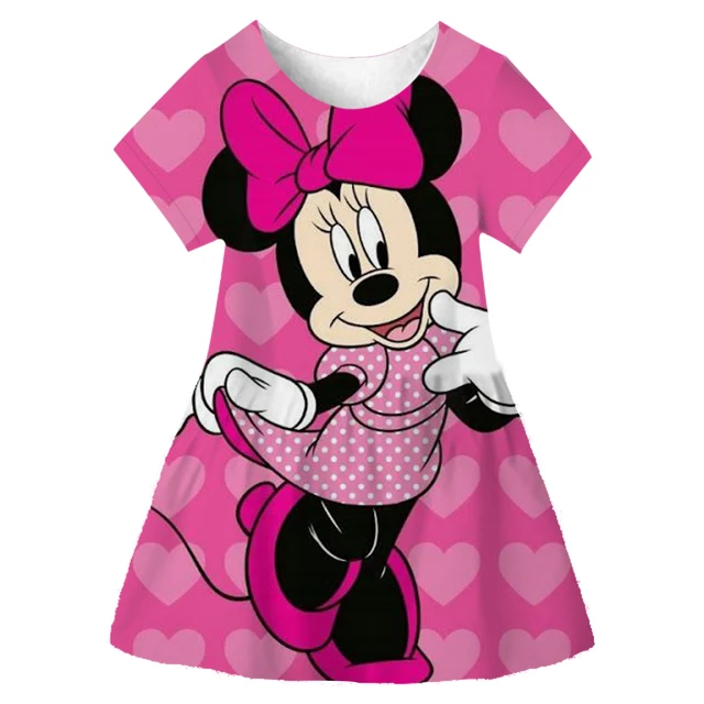 Vestido de Minnie Mouse para niñas pequeñas, ropa de 1, 2, 3, 4, 5, 6, 7  años, disfraz de Halloween para niños, vestido de fiesta de navidad -  AliExpress