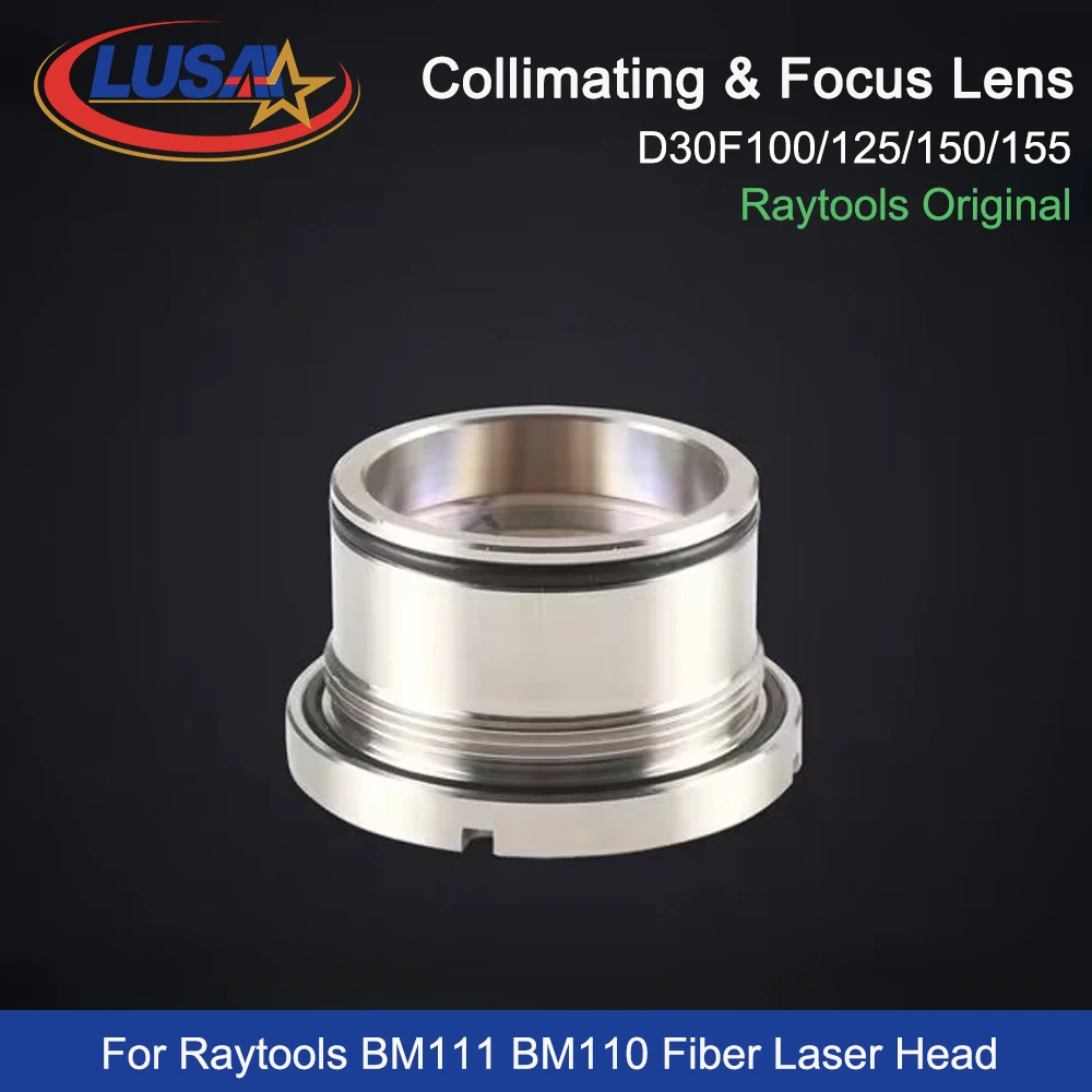 LUSAI Raytools 레이저 콜리메이팅 렌즈, 렌즈 거치대 포함, D30, F100, 125, 150, 155mm, BM111, BM110