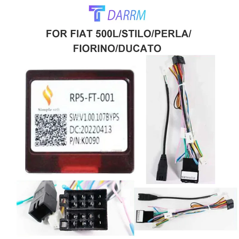 Cablaggio CANBUS FT1.2 Per Autoradio – Compatibile Fiat 500L, Doblo, Bravo, Panda, Uno, Punto, Fiorino